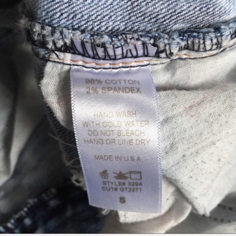 Good time High Rise Destroyed Stone Washed Shorts - Picture 6 of 6